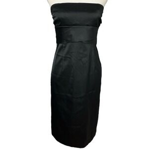 Donna Ricco New York Black Strapless Cocktail Party Dress Size 6